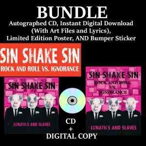Bundle - Autographed CD + DIGITAL, Limited Edition POSTER, and Bumper Sticker