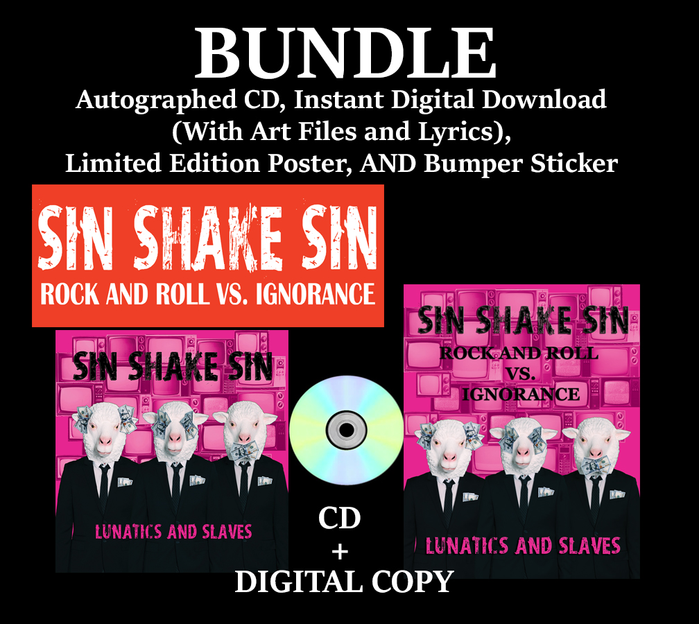 Bundle - Autographed CD + DIGITAL, Limited Edition POSTER, and Bumper Sticker